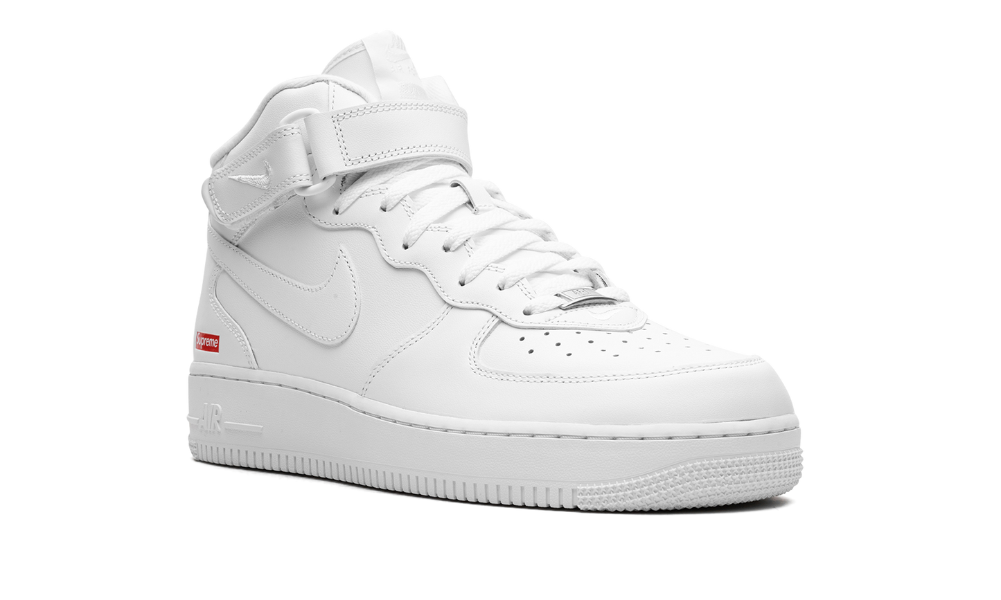 Air Force 1 Mid Supreme - Mini Box Logo White