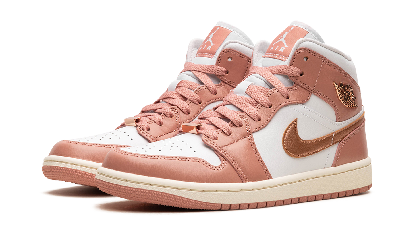 AIR JORDAN 1 MID WMNS RED STARDUST