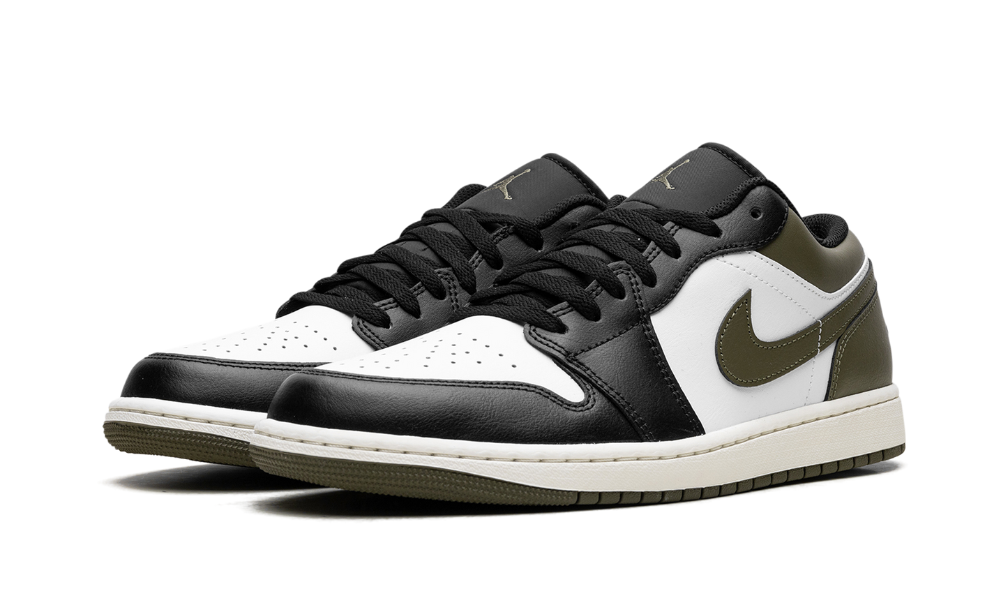 Air Jordan 1 Low Black Toe Medium Olive