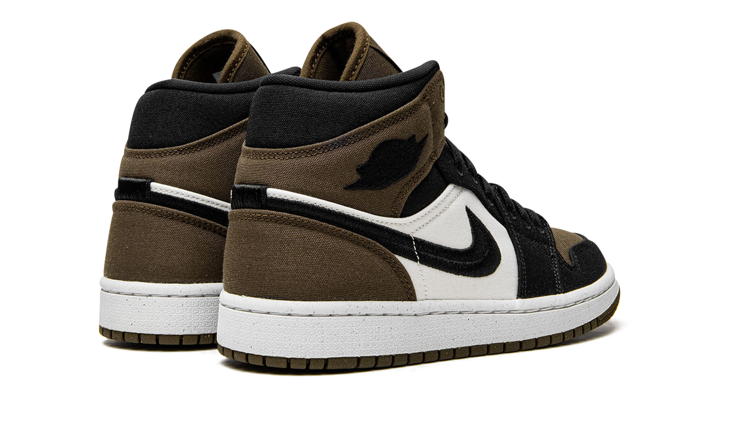 AIR JORDAN 1 MID SE WMNS Olive Toe