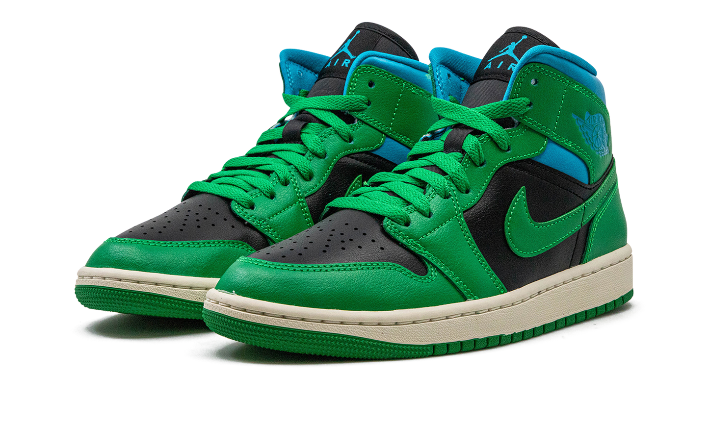 AIR JORDAN 1 MID WMNS Lucky Green Aquatone