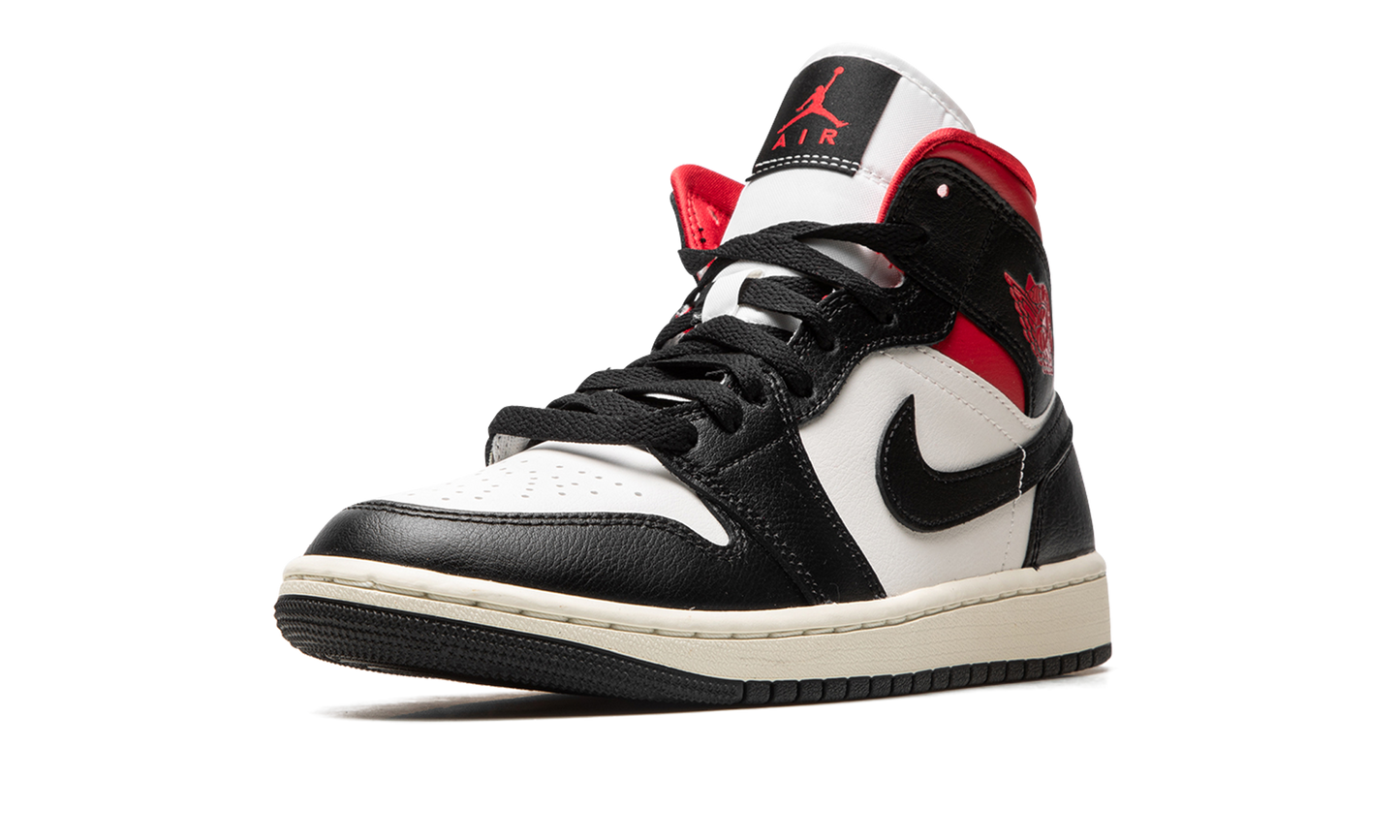 AIR JORDAN 1 MID WMNS Black / Gym Red / Sail