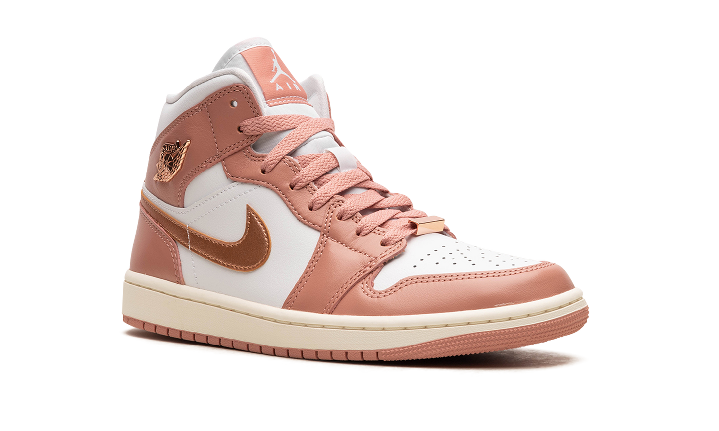 AIR JORDAN 1 MID WMNS RED STARDUST