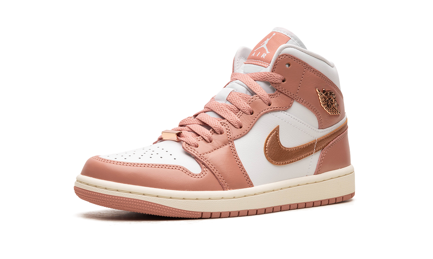 AIR JORDAN 1 MID WMNS RED STARDUST