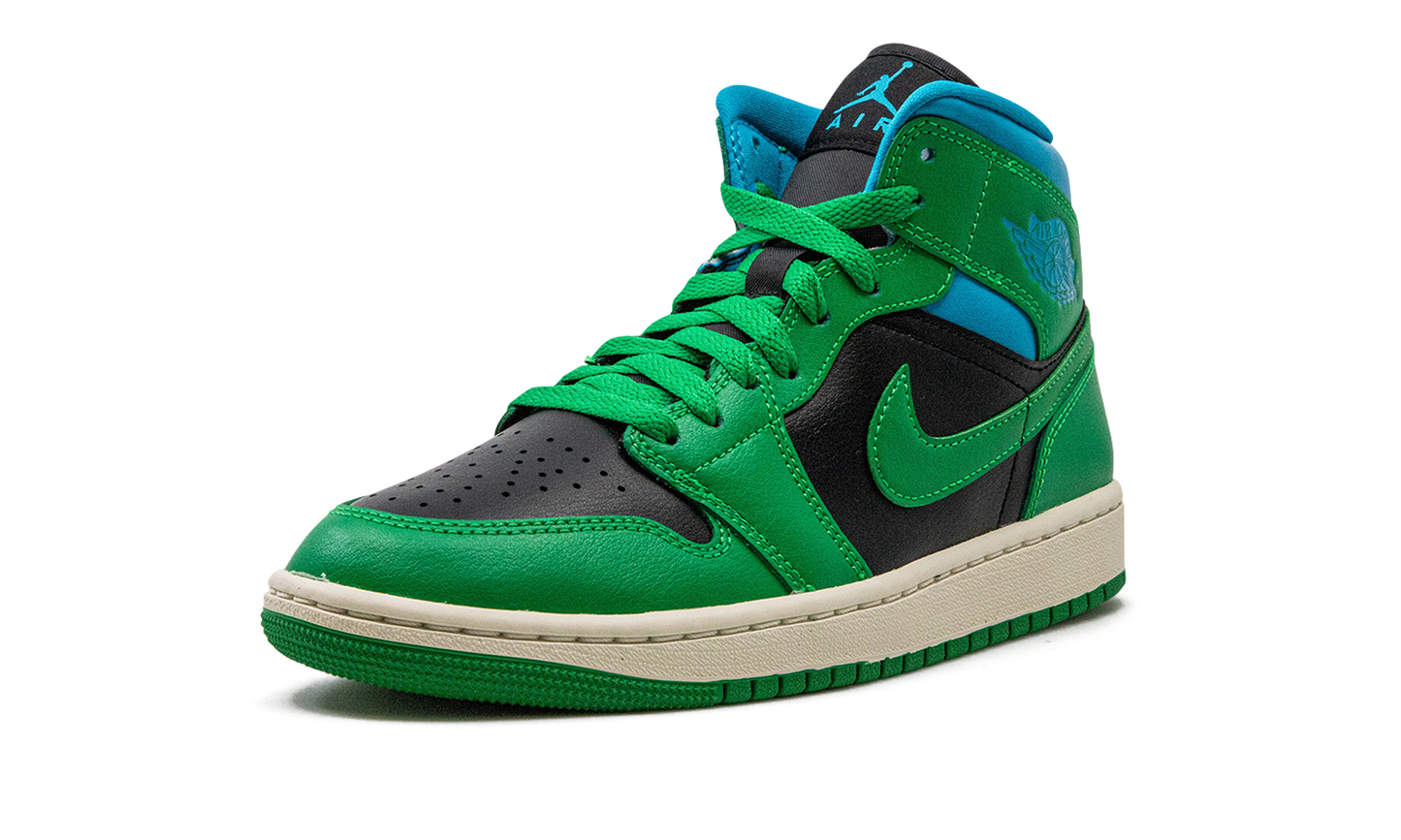 AIR JORDAN 1 MID WMNS Lucky Green Aquatone