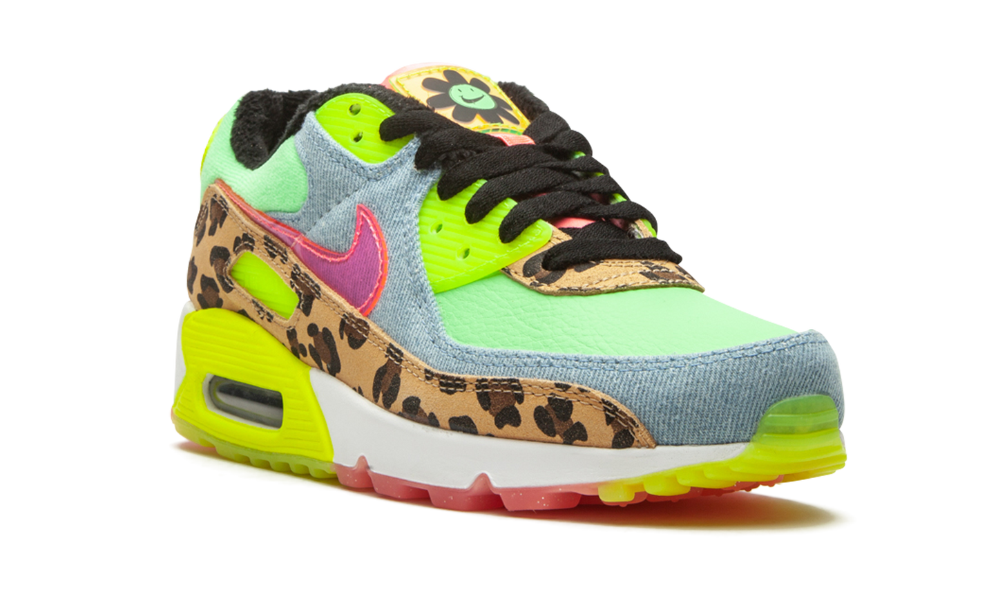W Air Max 90 LX Denim Leopard Print