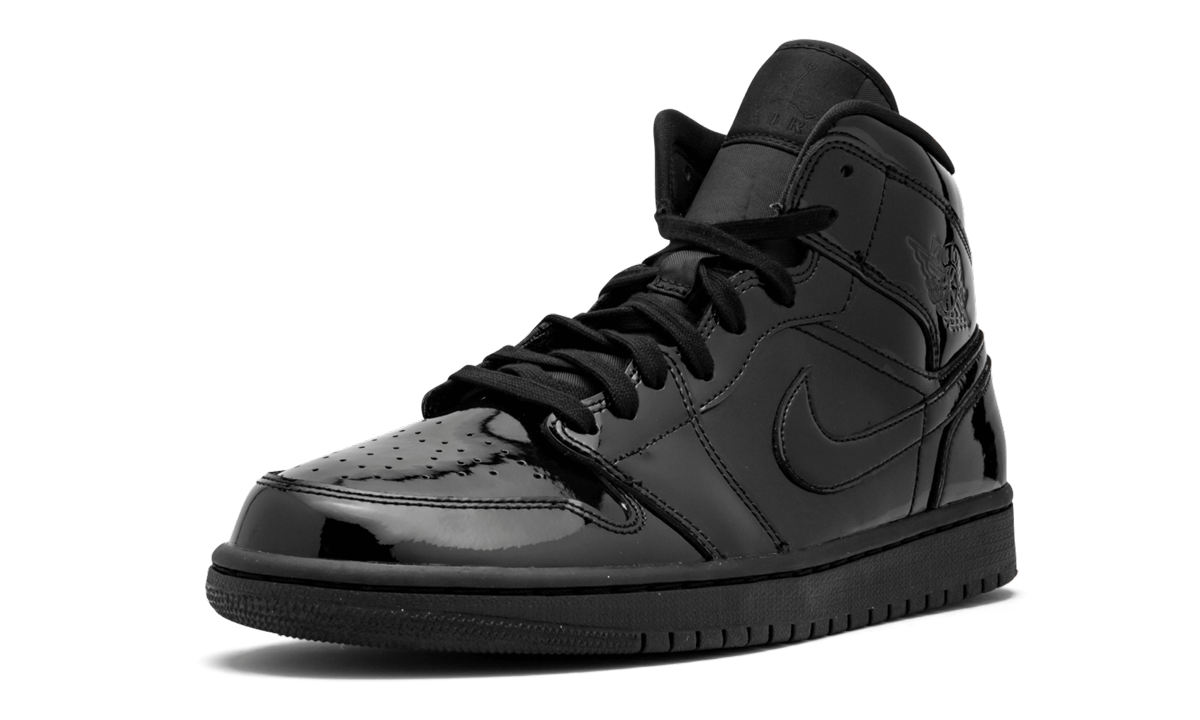 AIR JORDAN 1 MID WMNS Black Patent Leather