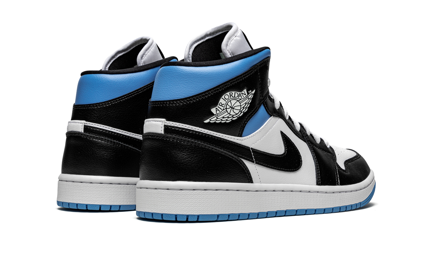 AIR JORDAN 1 MID WMNS Black / White / University Blue