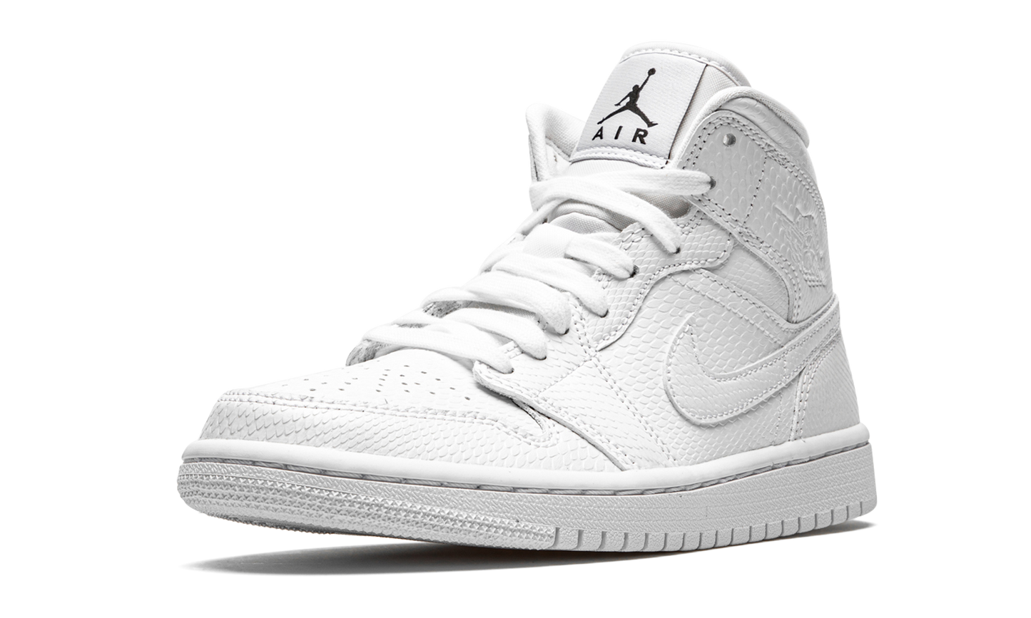 AIR JORDAN 1 MID WMNS White Snakeskin
