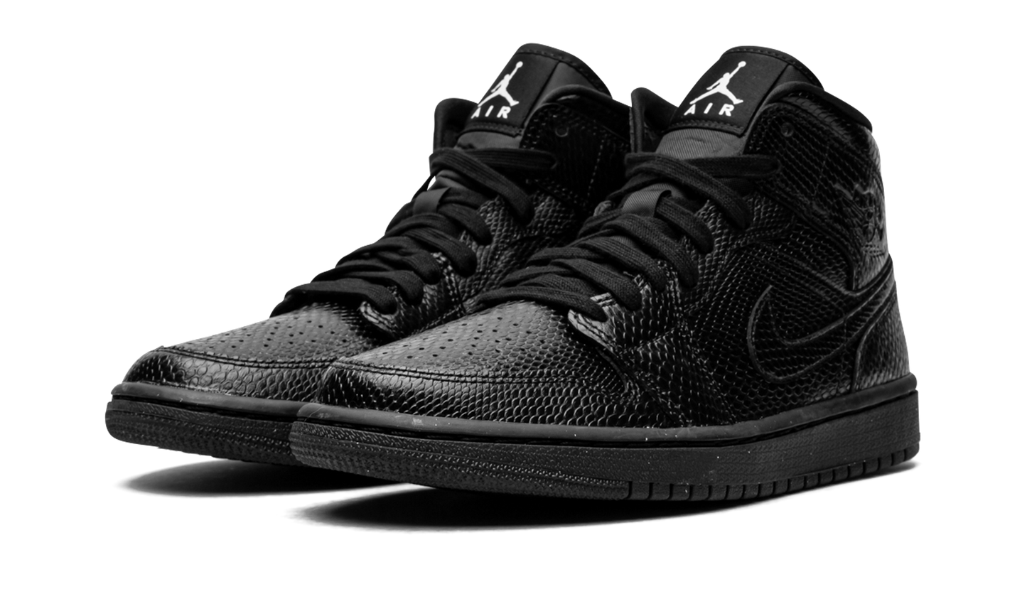 AIR JORDAN 1 MID WMNS Black Snakeskin