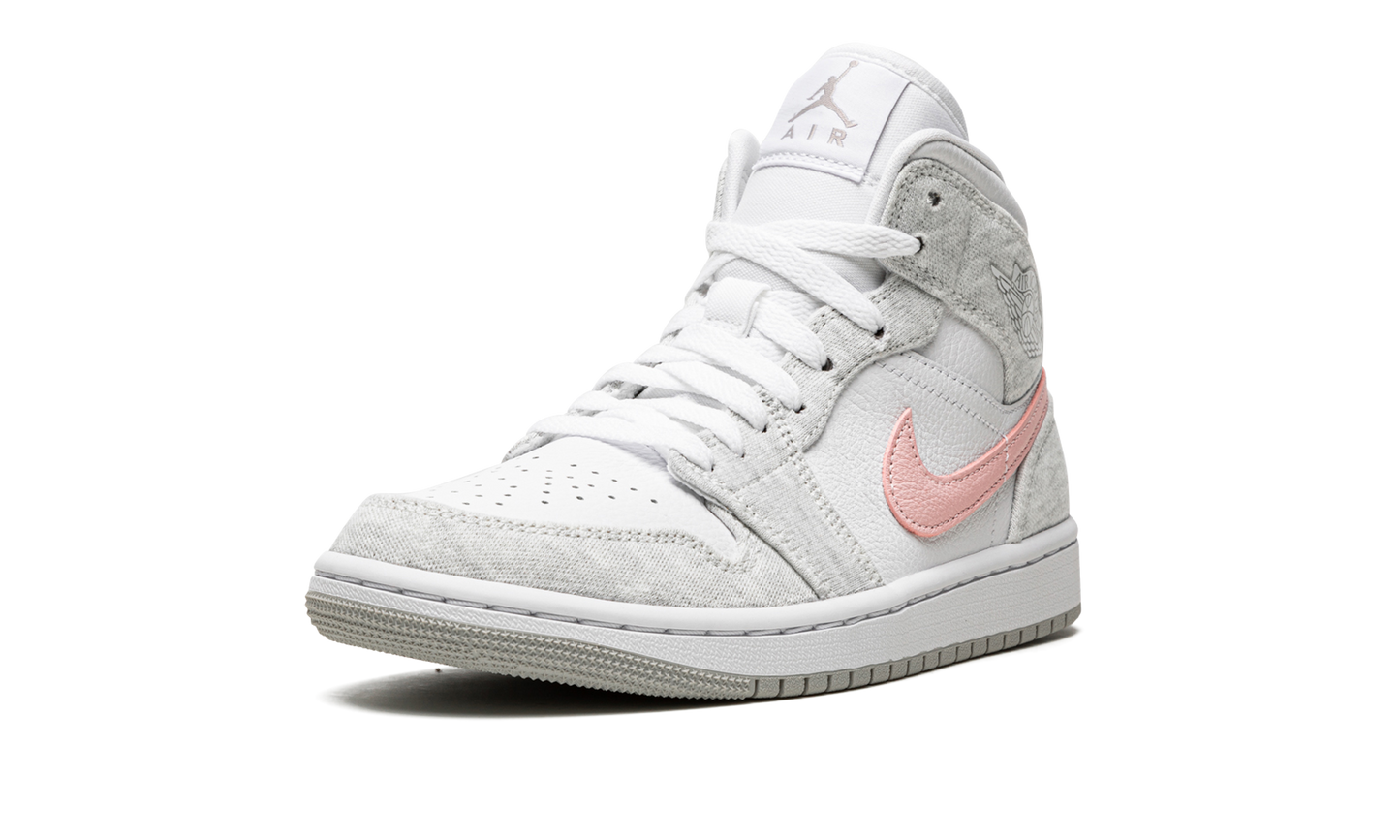 AIR JORDAN 1 MID SE WMNS Heather Grey / Pink
