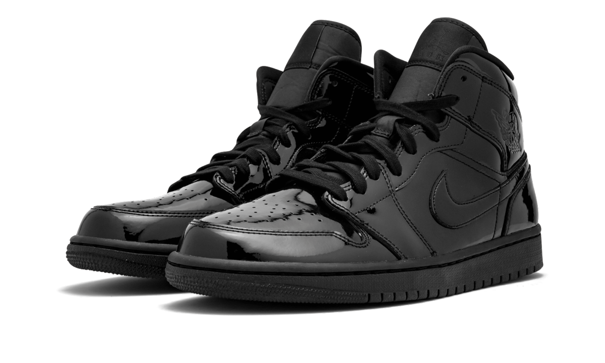 AIR JORDAN 1 MID WMNS Black Patent Leather
