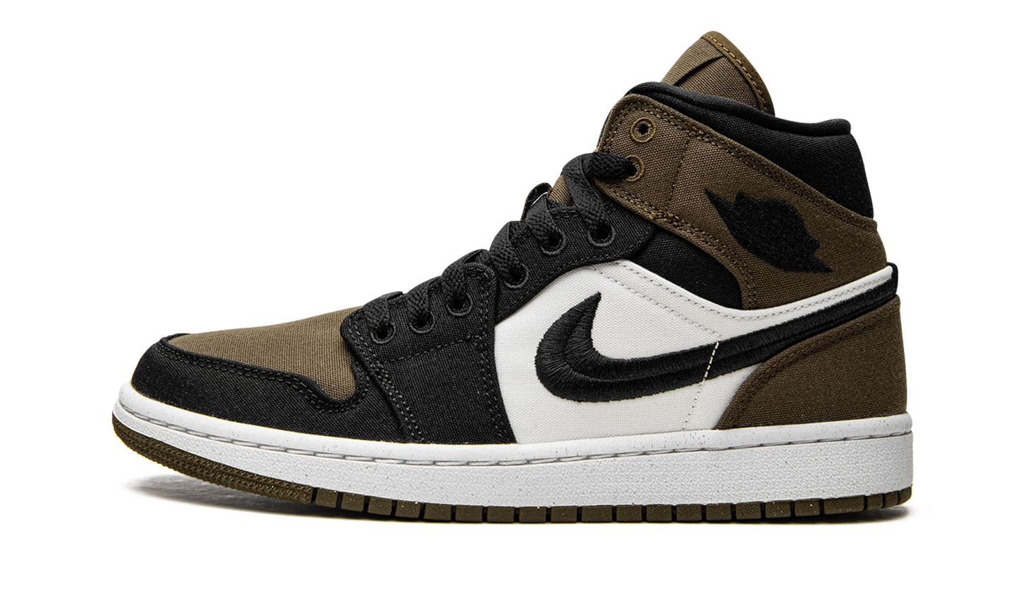 AIR JORDAN 1 MID SE WMNS Olive Toe