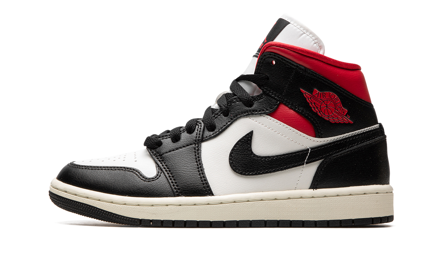 AIR JORDAN 1 MID WMNS Black / Gym Red / Sail