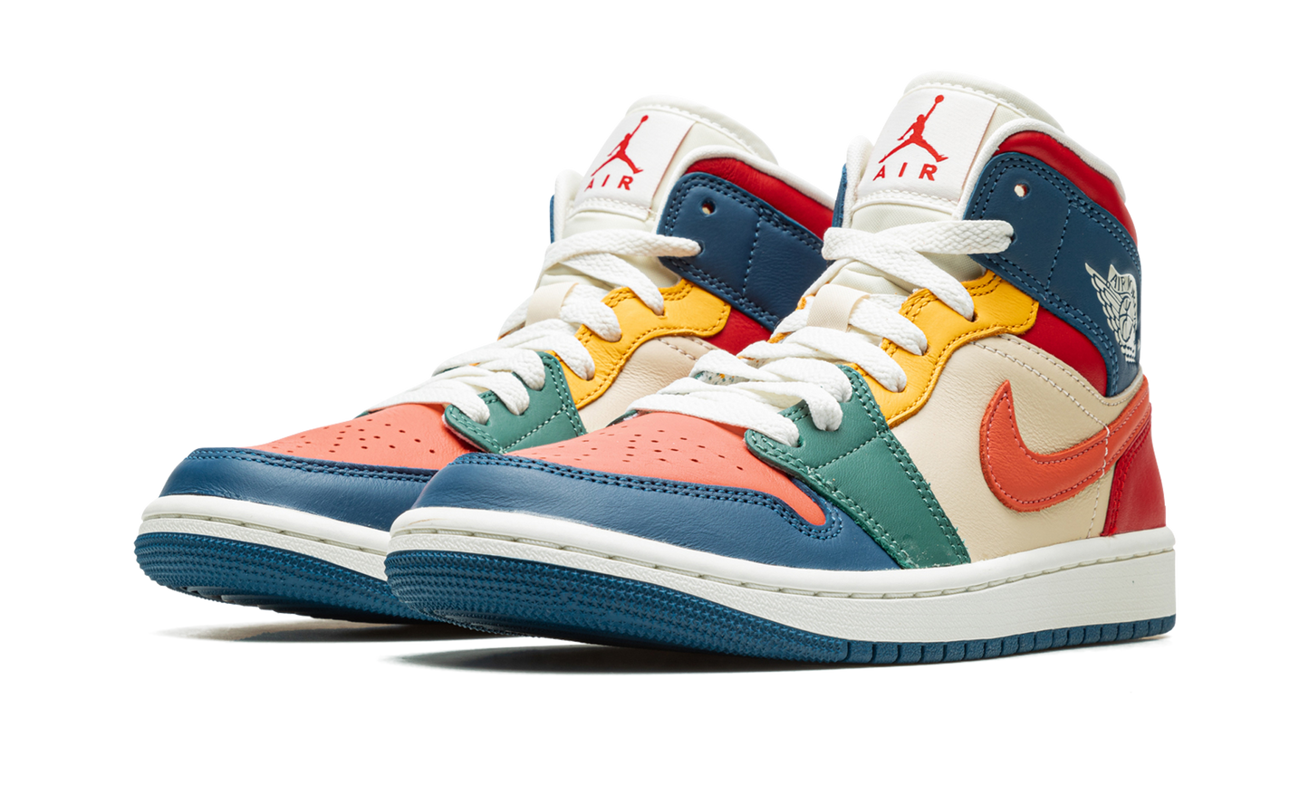 AIR JORDAN 1 MID SE WMNS Multi-Color