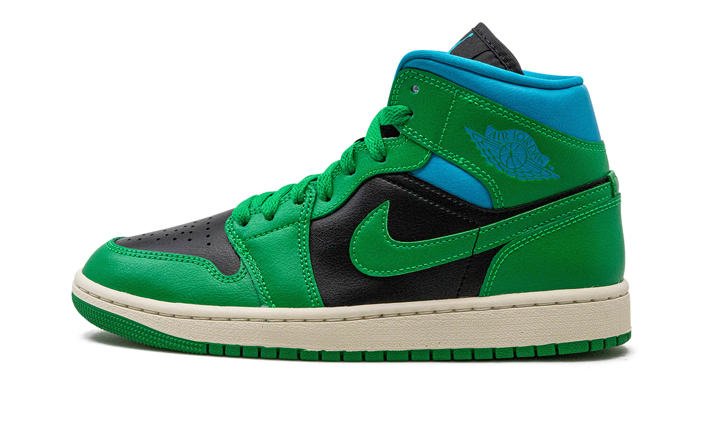 AIR JORDAN 1 MID WMNS Lucky Green Aquatone