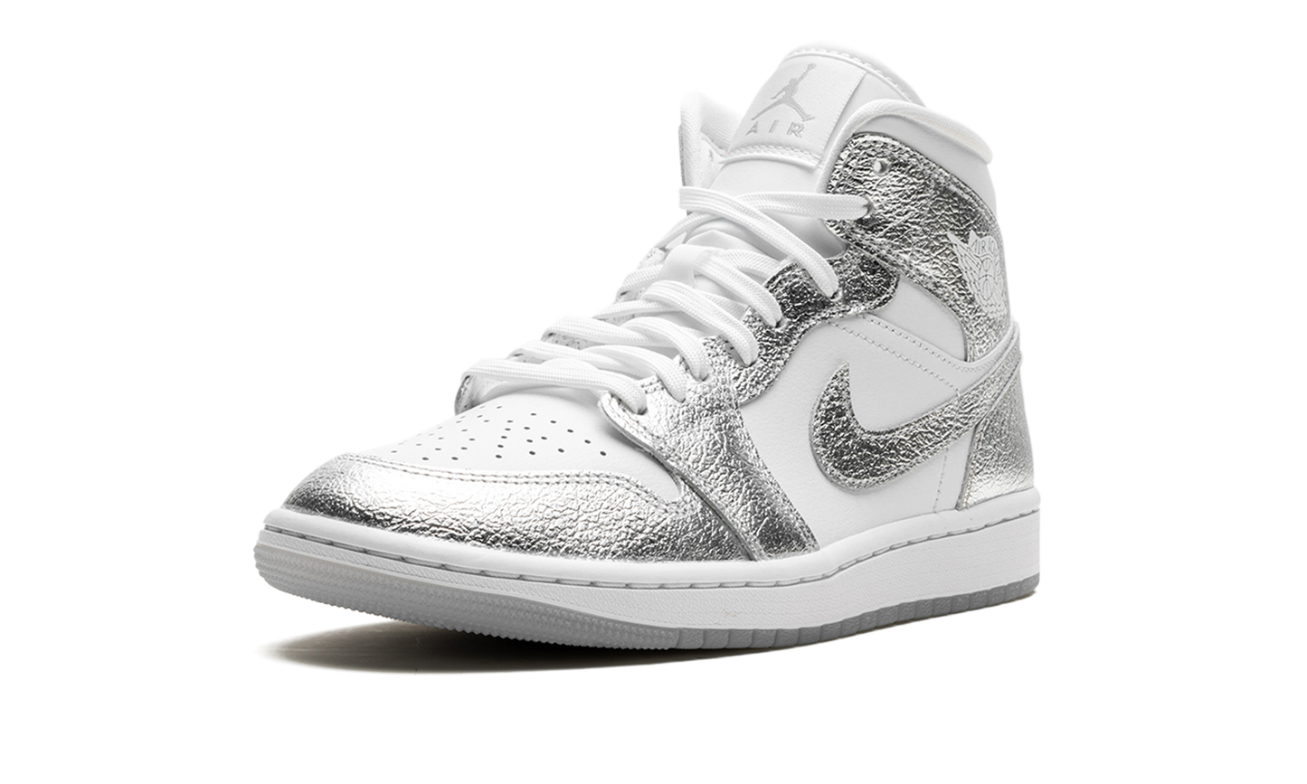 Air Jordan 1 Mid SE WMNS Metallic Silver