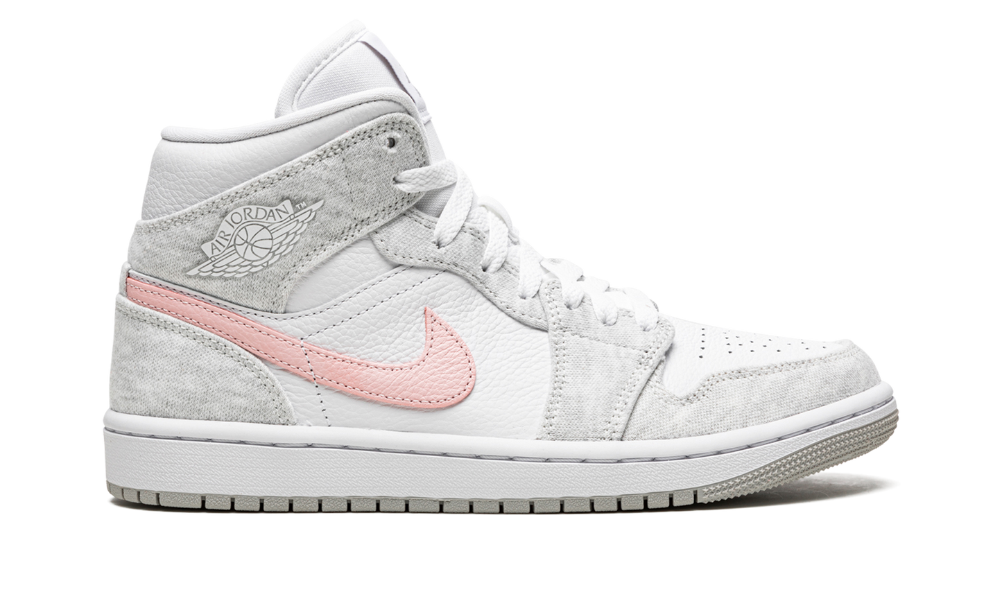 AIR JORDAN 1 MID SE WMNS Heather Grey / Pink
