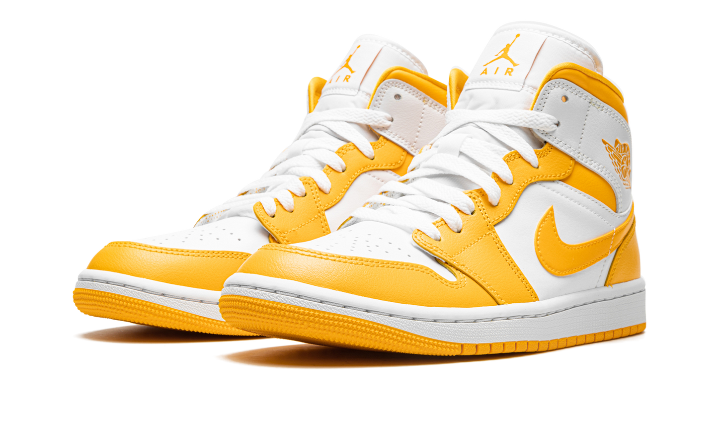JORDAN 1 MID WMNS White / University Gold
