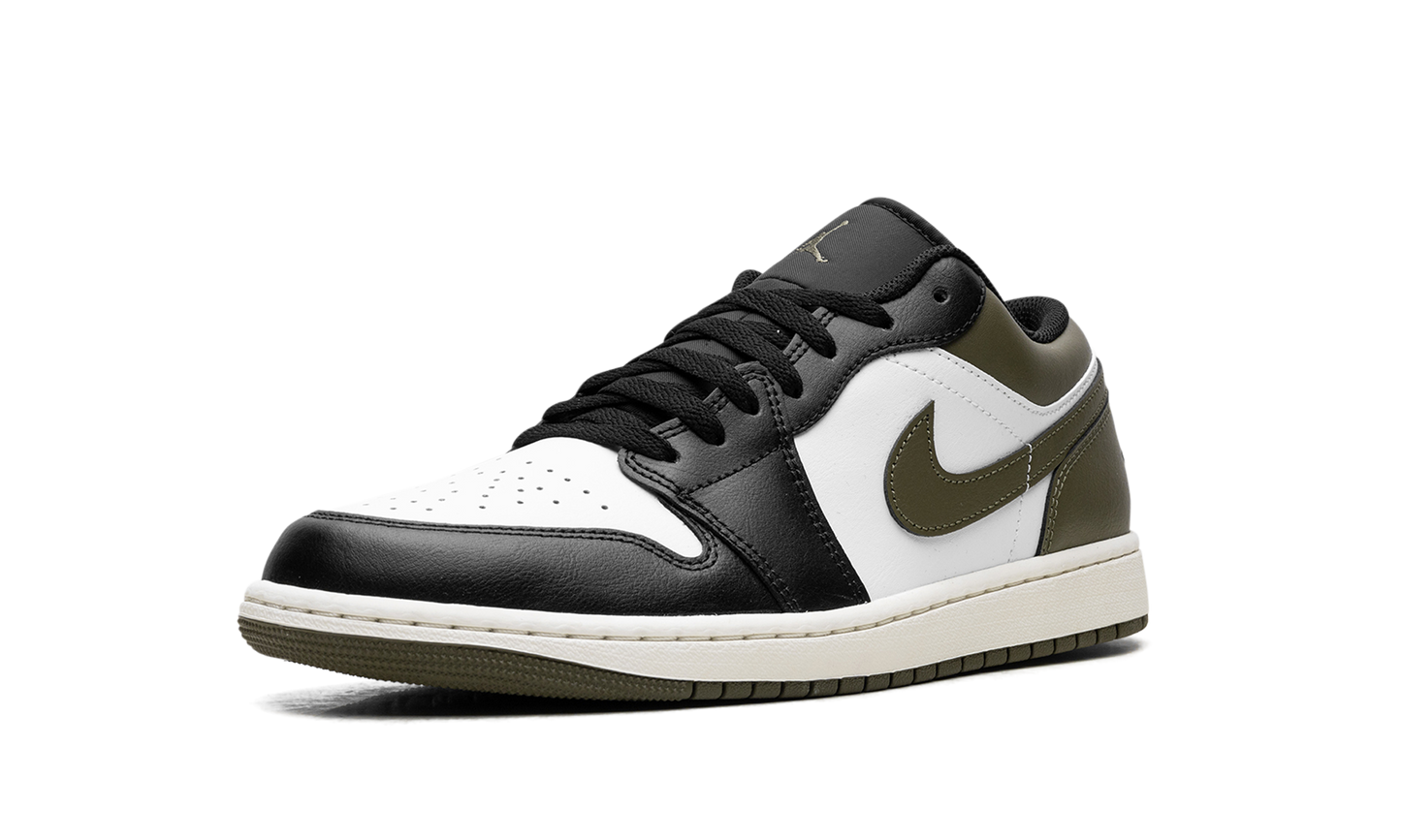 Air Jordan 1 Low Black Toe Medium Olive