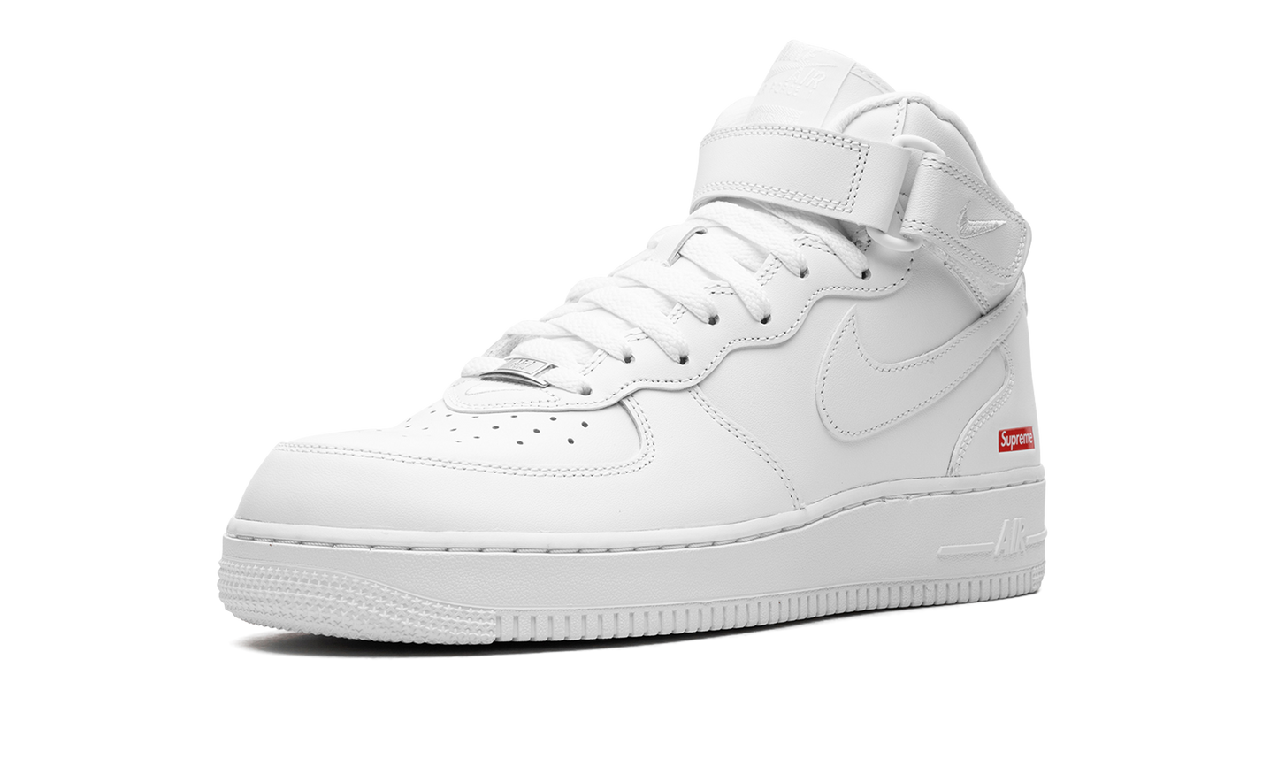 Air Force 1 Mid Supreme - Mini Box Logo White