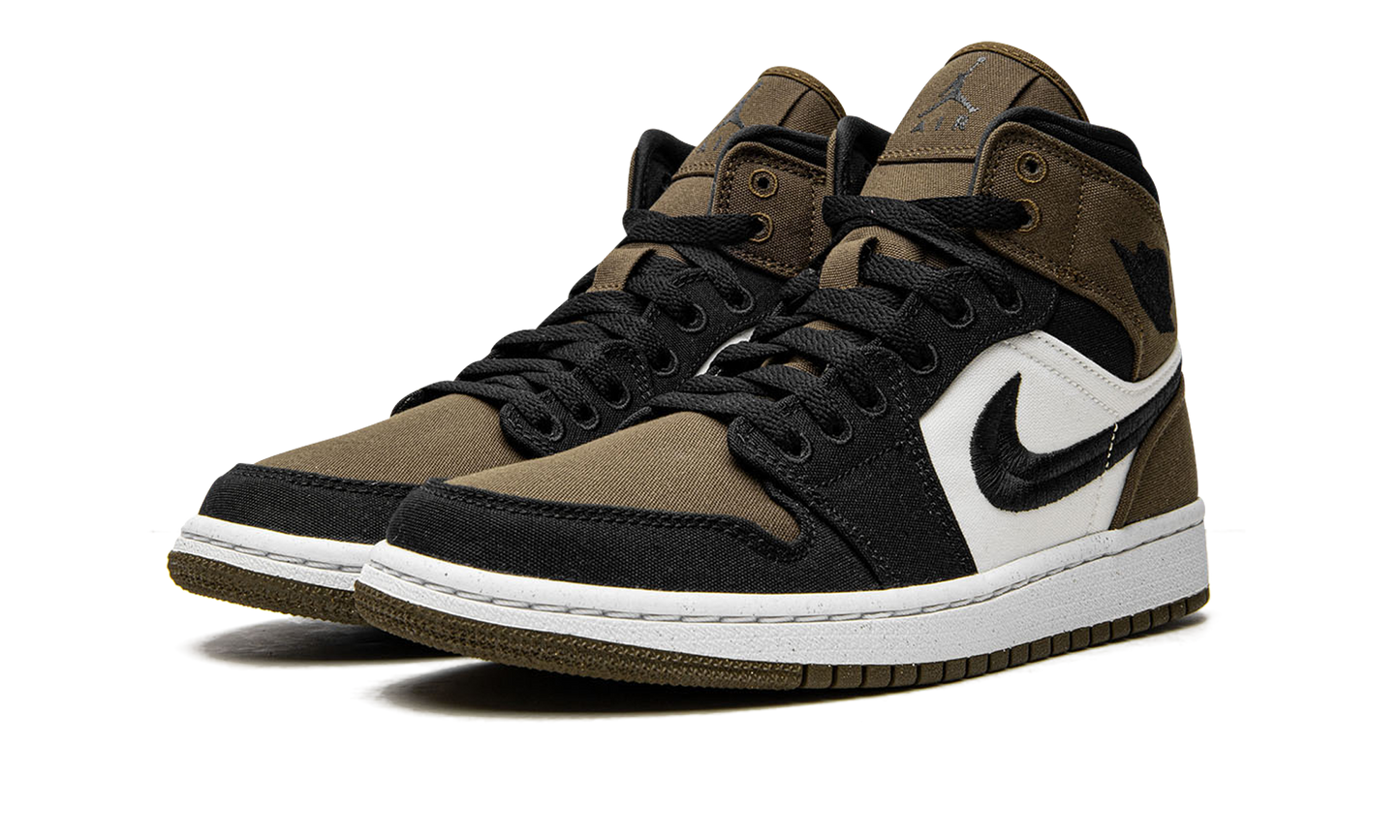 AIR JORDAN 1 MID SE WMNS Olive Toe