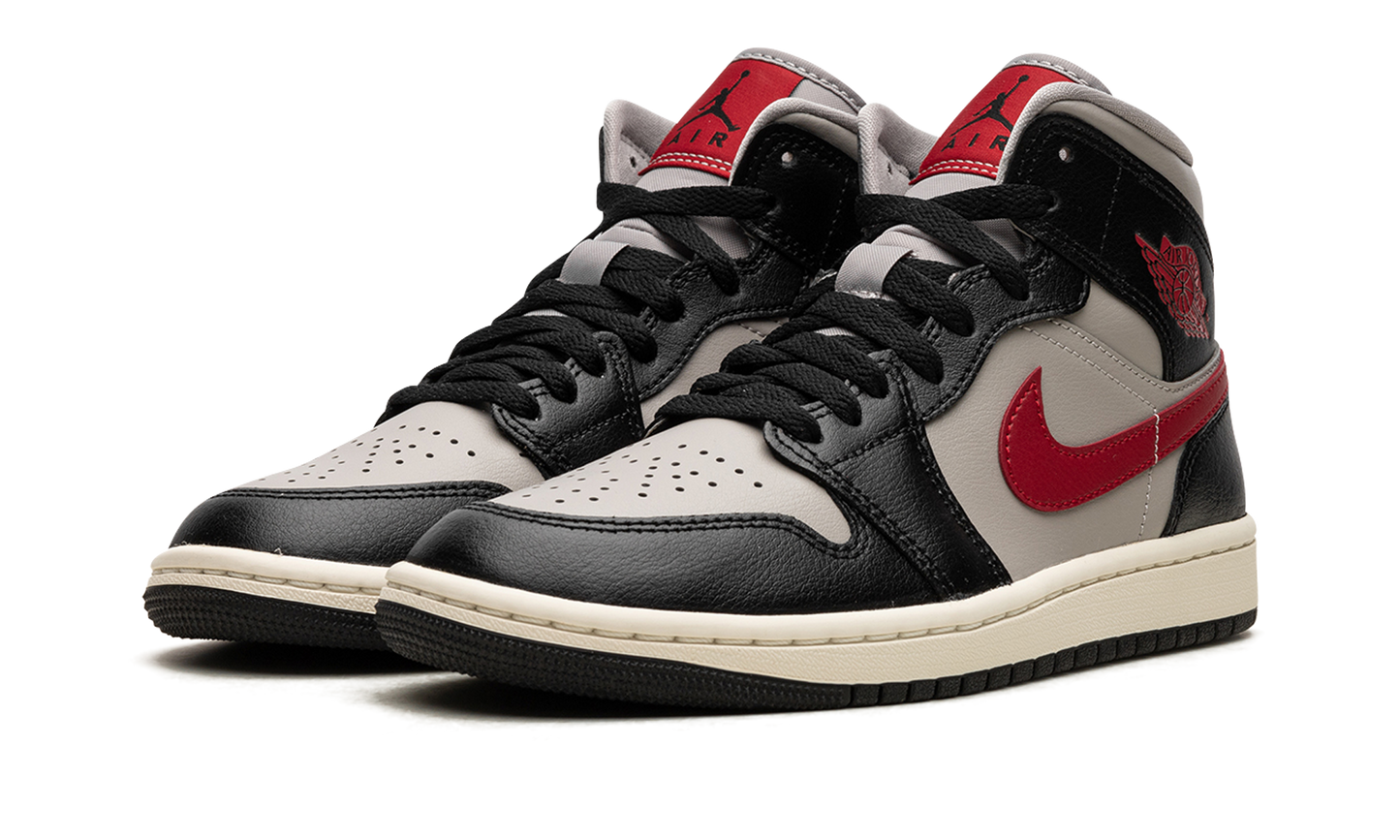 AIR JORDAN 1 MID WMNS Black / Gym Red / College Grey