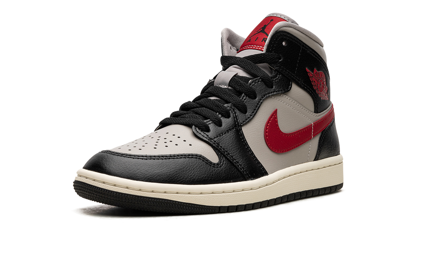 AIR JORDAN 1 MID WMNS Black / Gym Red / College Grey