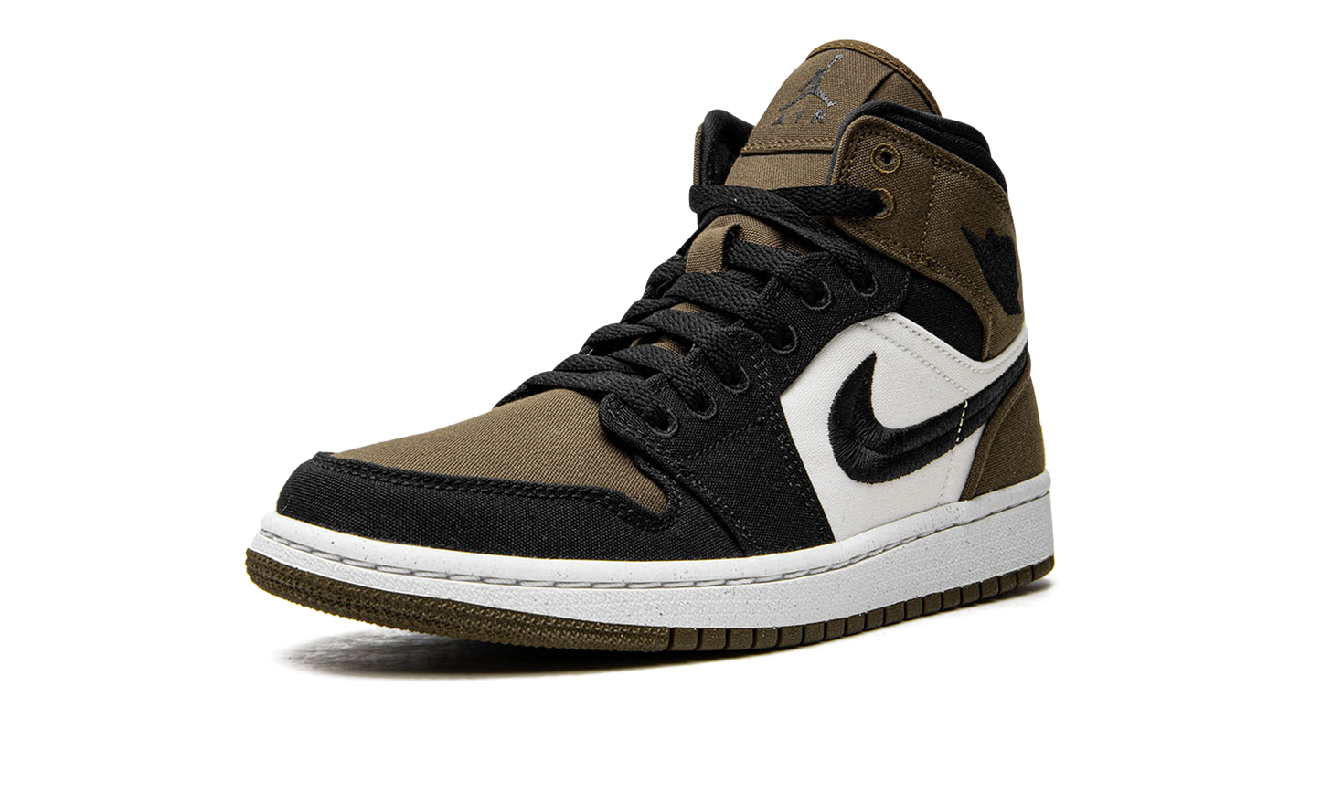 AIR JORDAN 1 MID SE WMNS Olive Toe