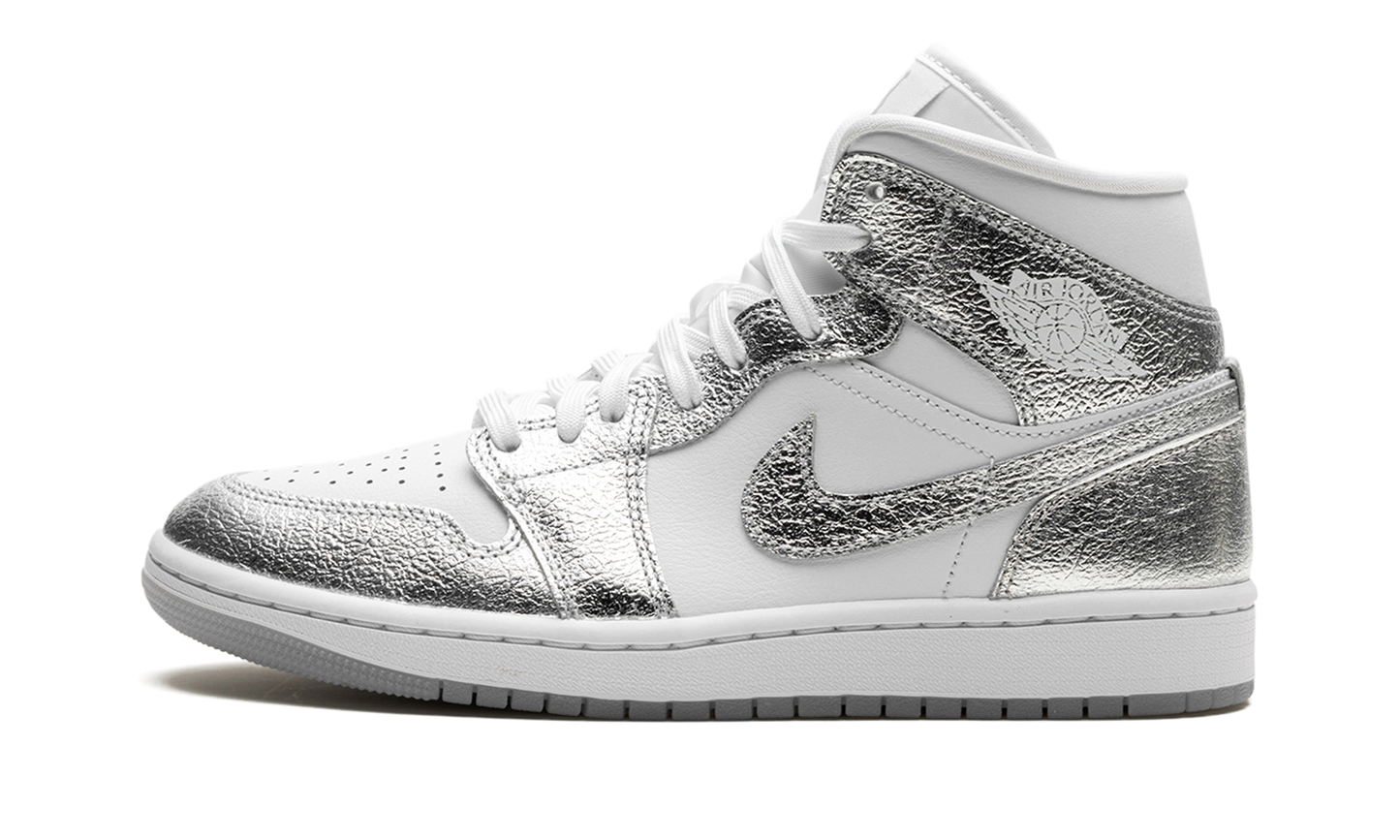Air Jordan 1 Mid SE WMNS Metallic Silver