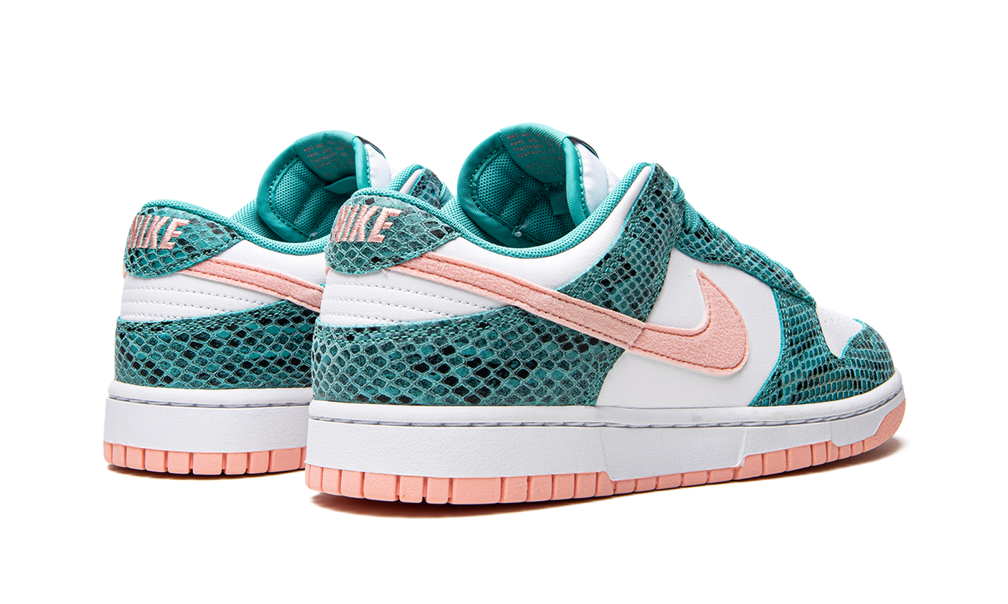 Dunk Low Snakeskin Washed Teal Bleached Coral