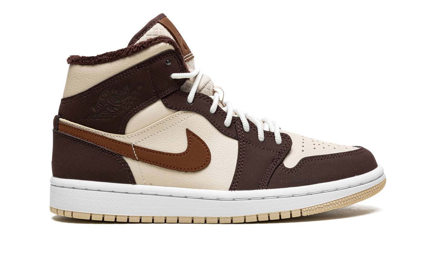 AIR JORDAN 1 MID SE WMNS Brown Basalt Fleece