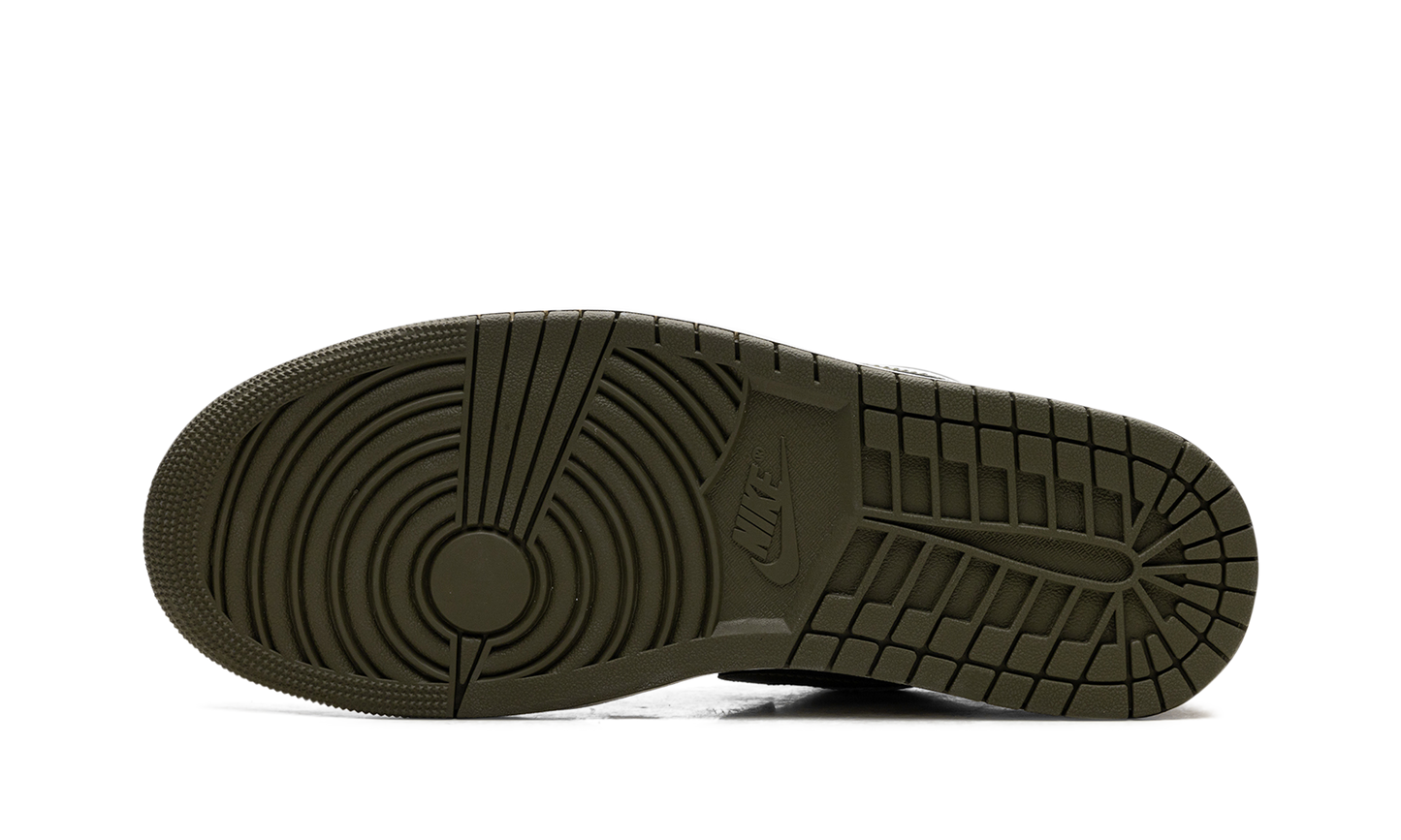 Air Jordan 1 Low Black Toe Medium Olive