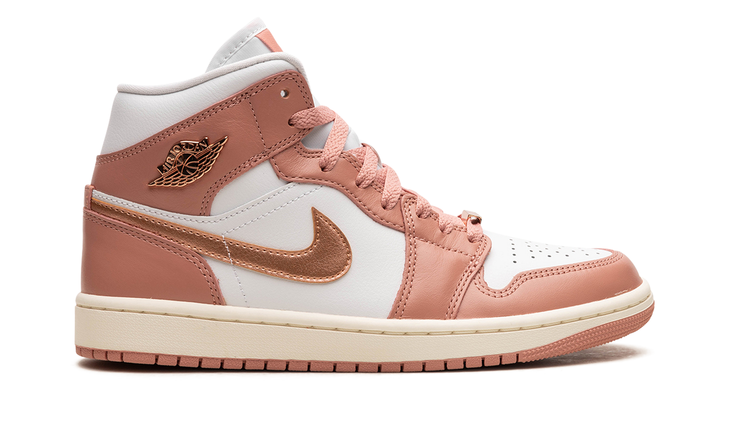 AIR JORDAN 1 MID WMNS RED STARDUST