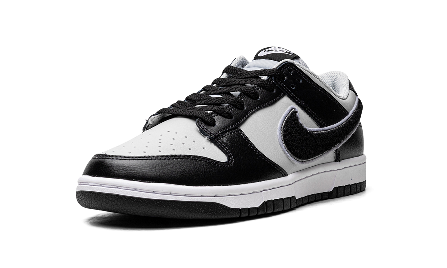 Dunk Low Chenille Swoosh Black Grey