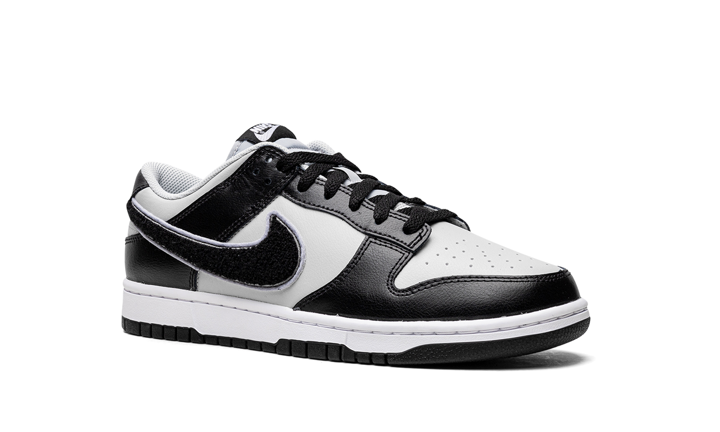 Dunk Low Chenille Swoosh Black Grey