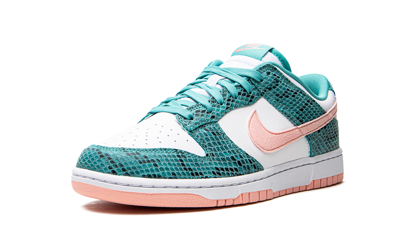 Dunk Low Snakeskin Washed Teal Bleached Coral
