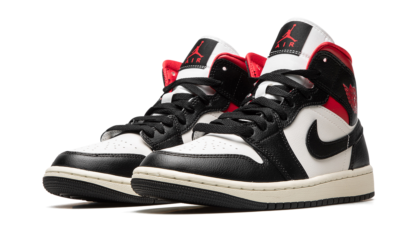 AIR JORDAN 1 MID WMNS Black / Gym Red / Sail
