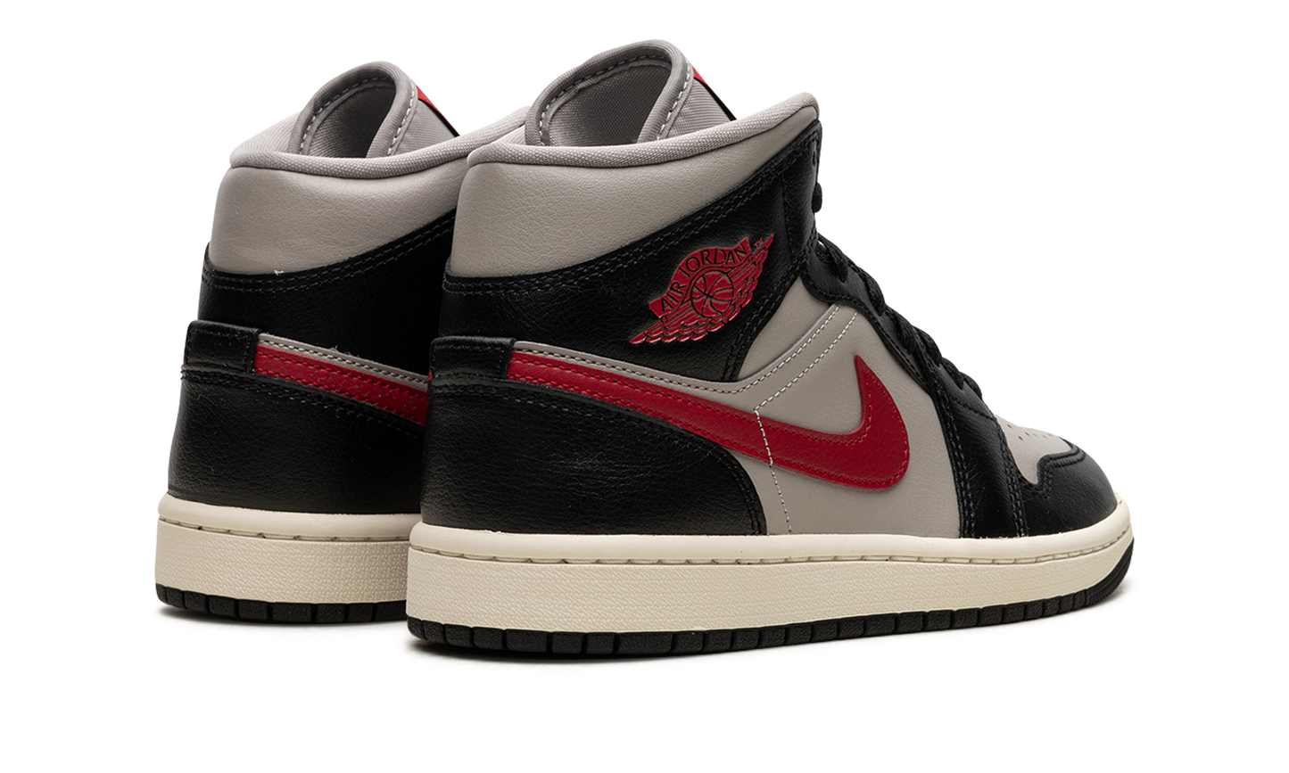 AIR JORDAN 1 MID WMNS Black / Gym Red / College Grey