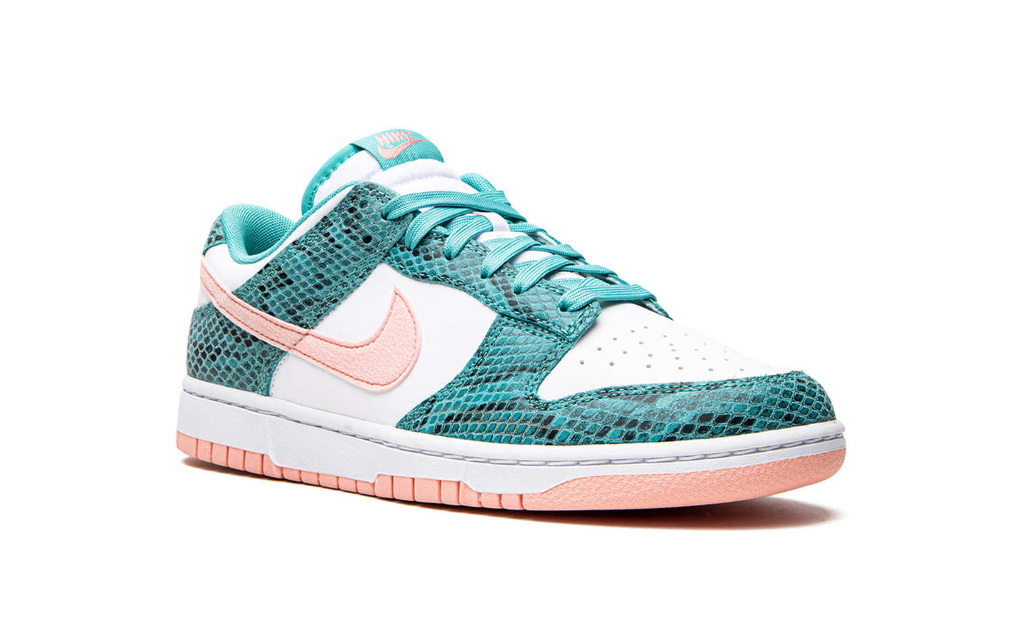 Dunk Low Snakeskin Washed Teal Bleached Coral