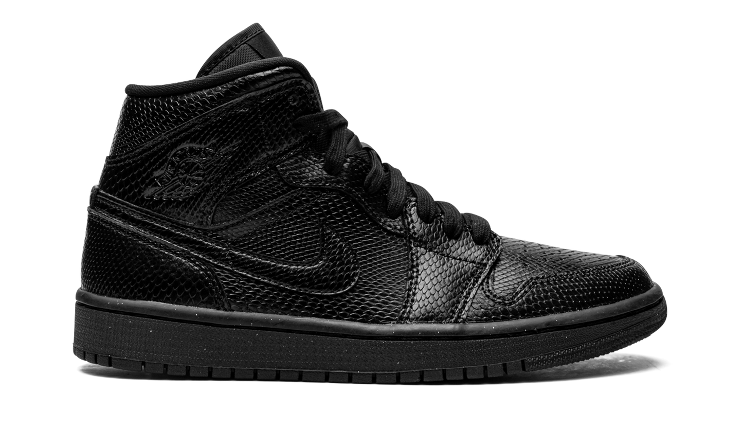 AIR JORDAN 1 MID WMNS Black Snakeskin