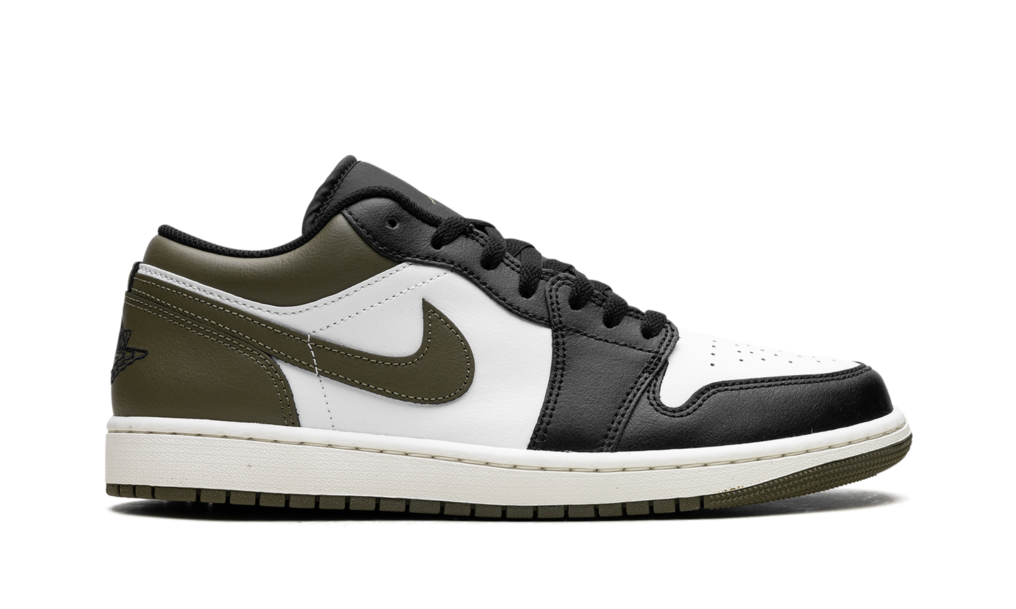 Air Jordan 1 Low Black Toe Medium Olive