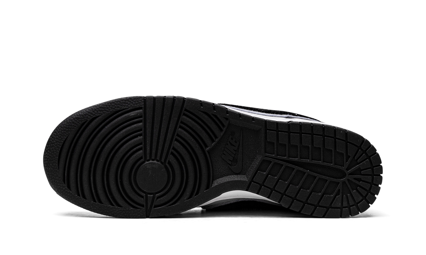Dunk Low Chenille Swoosh Black Grey