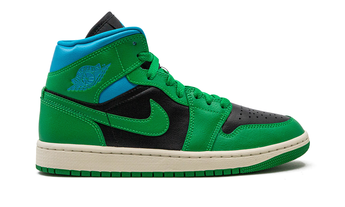 AIR JORDAN 1 MID WMNS Lucky Green Aquatone