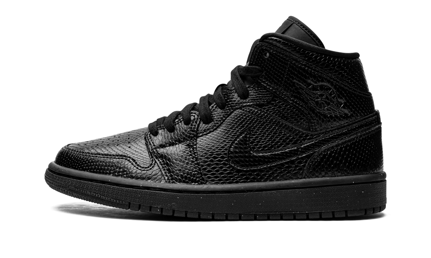 AIR JORDAN 1 MID WMNS Black Snakeskin