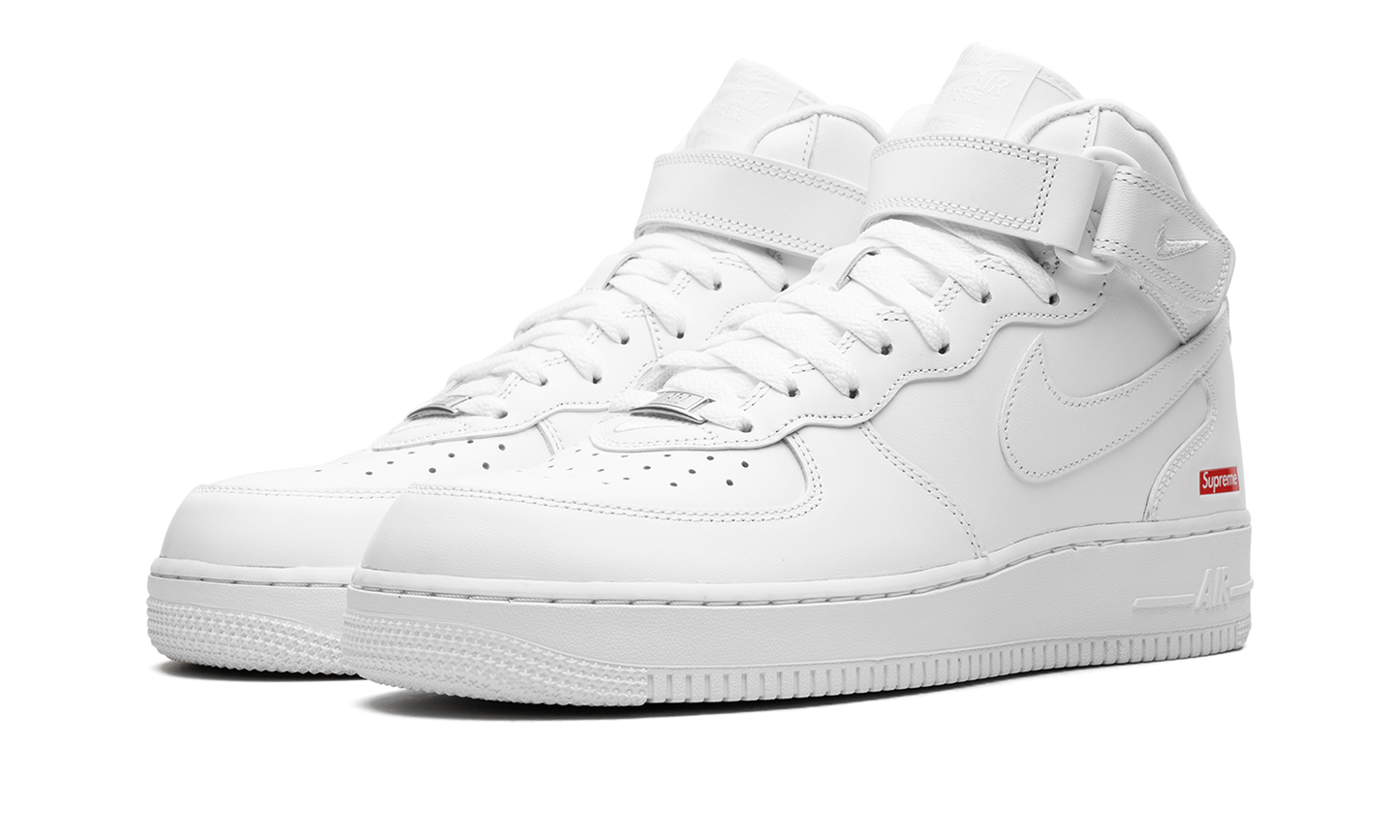 Air Force 1 Mid Supreme - Mini Box Logo White
