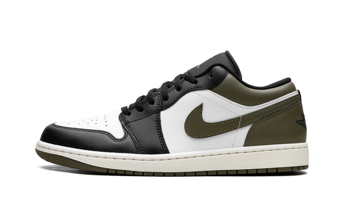 Air Jordan 1 Low Black Toe Medium Olive