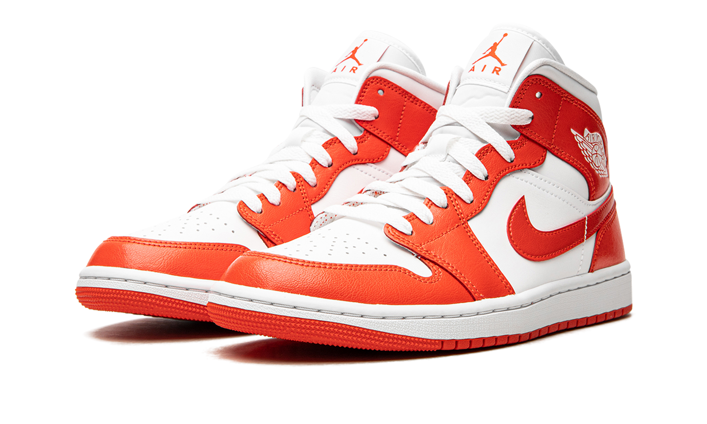 AIR JORDAN 1 MID WMNS  Habanero Red