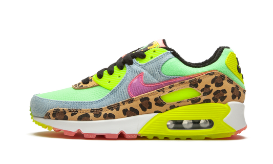 W Air Max 90 LX  Denim Leopard Print