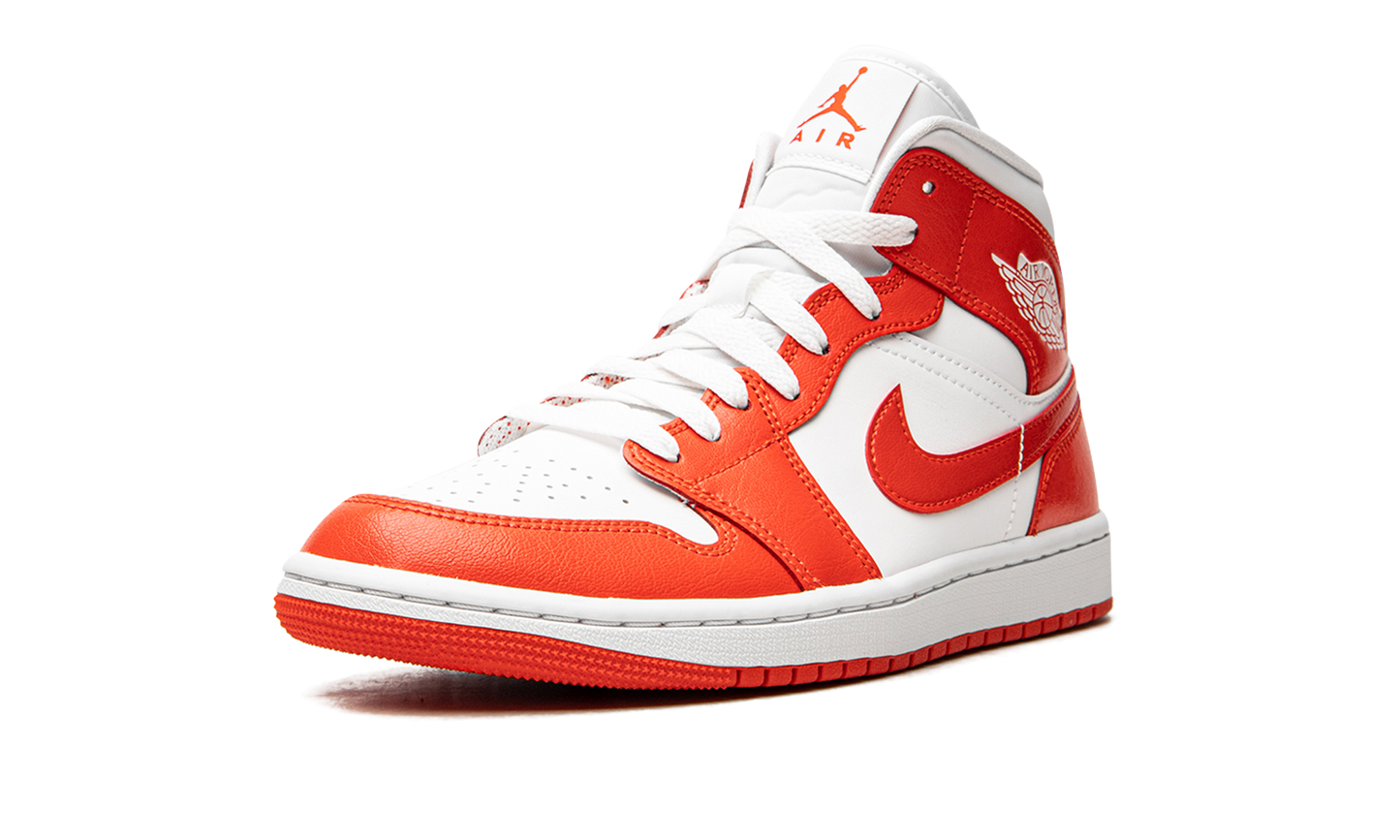 AIR JORDAN 1 MID WMNS  Habanero Red